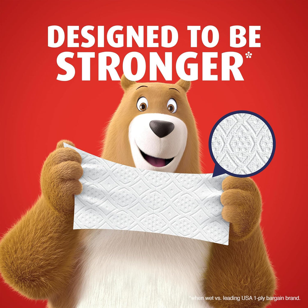 Ultra Strong Toilet Paper, 6 Mega = 24 Regular Rolls, 2-Ply, White