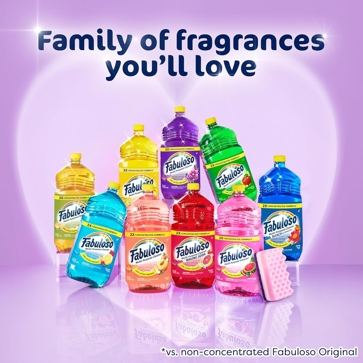Multi-Purpose Cleaner & Floor Cleaner, 2X Concentrated, Lavender Scent, 56 Fluid Ounces