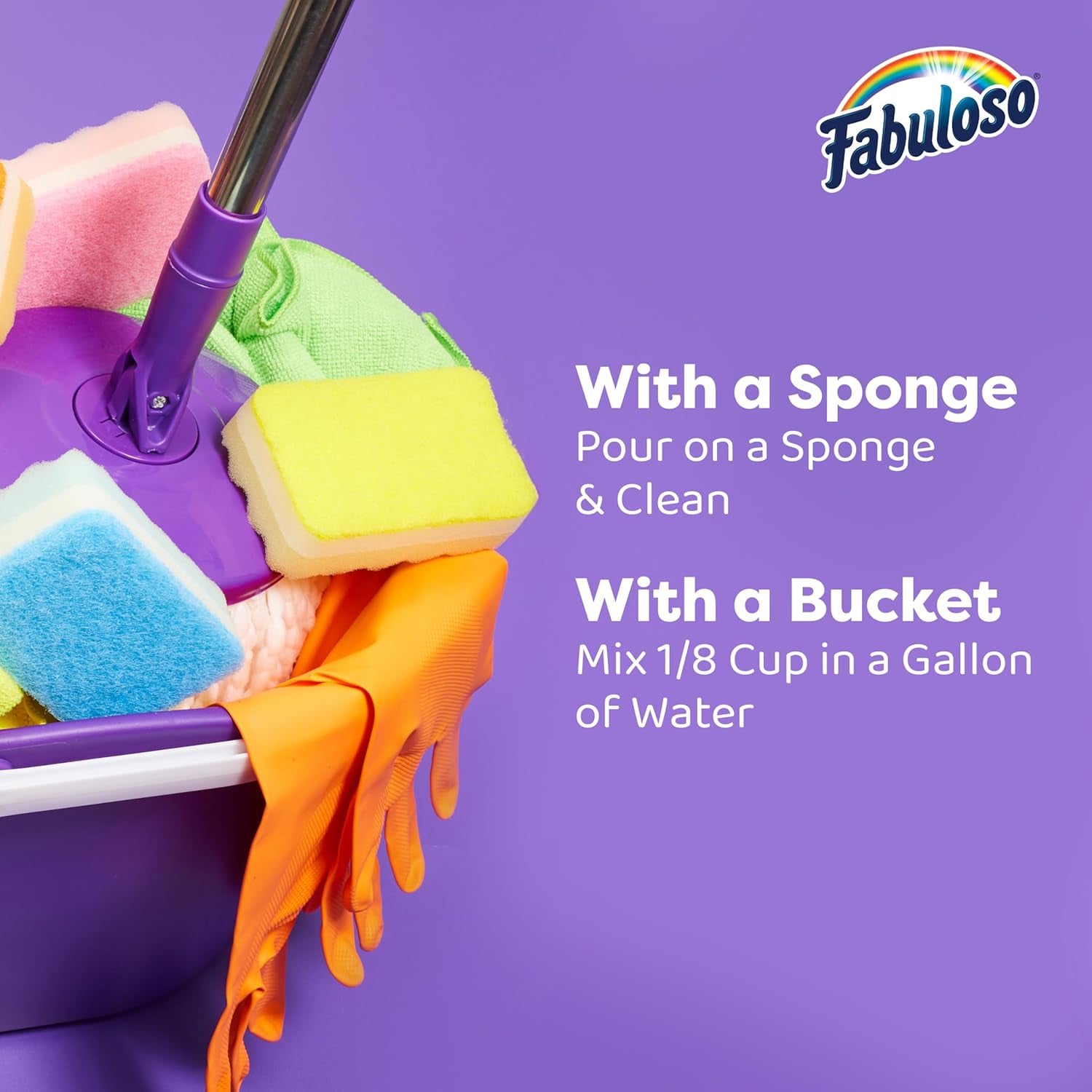 Multi-Purpose Cleaner & Floor Cleaner, 2X Concentrated, Lavender Scent, 56 Fluid Ounces