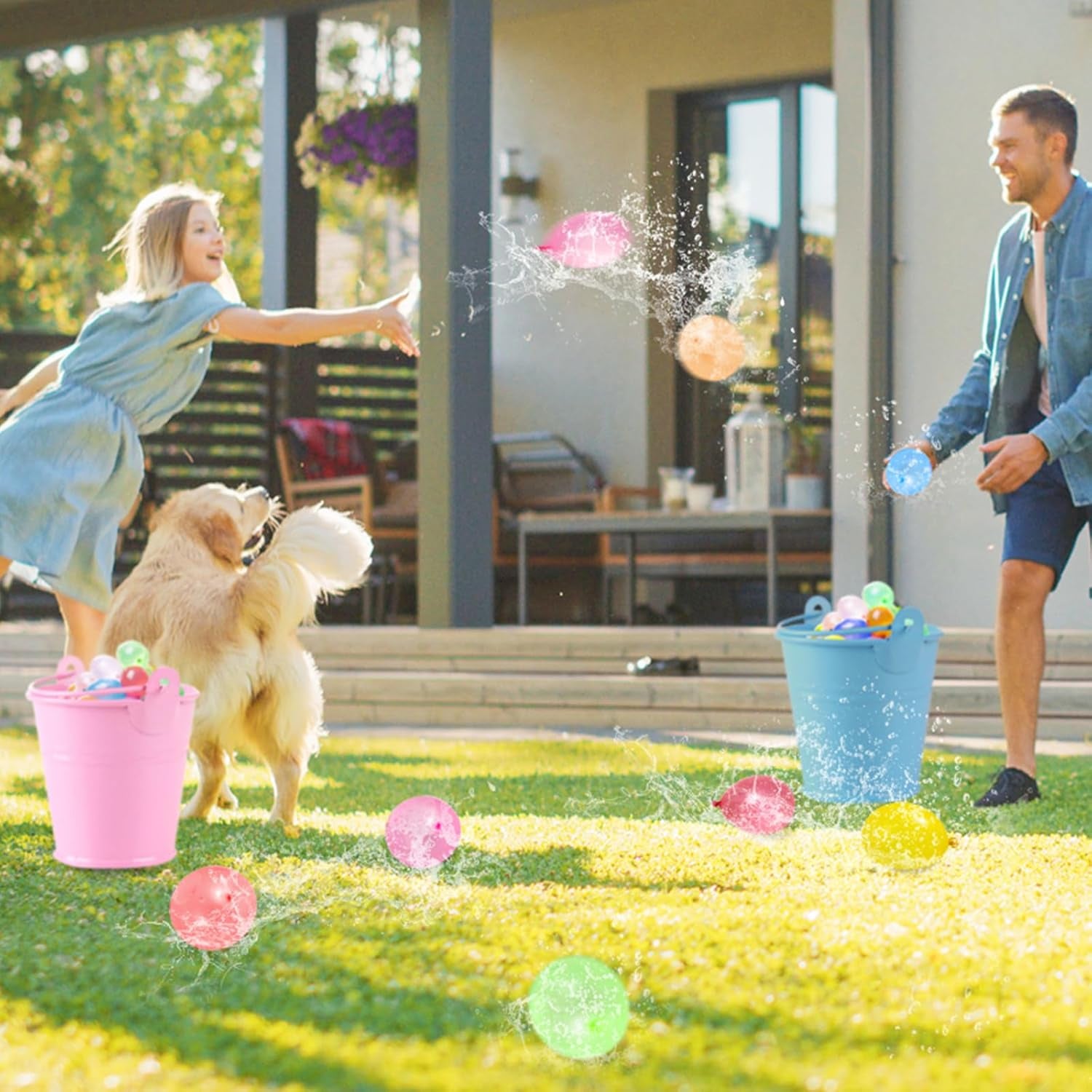 2000 Pack Water Balloons with Refill Kits, Latex Water Bomb Balloons Fight Games - Summer Fun for Adults