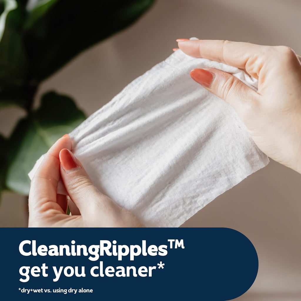 Cottonelle Fresh Feel Flushable Wet Wipes, Adult Wet Wipes, 8 Flip-Top Packs, 42 Wipes per Pack (336 Total Wipes), Packaging May Vary