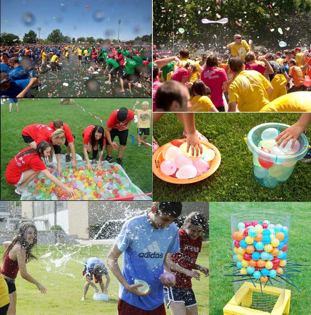 2000 Pack Water Balloons with Refill Kits, Latex Water Bomb Balloons Fight Games - Summer Fun for Adults