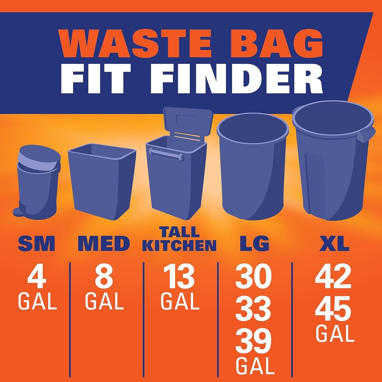 Ultra Strong 13 Gallon Trash Bags, Tall Kitchen Trash Bags 13 Gallon Size, Resist Leaks, Punctures, and Rips, Continuous Odor Control, White, Fabuloso Lavender Scent, 80 Bags