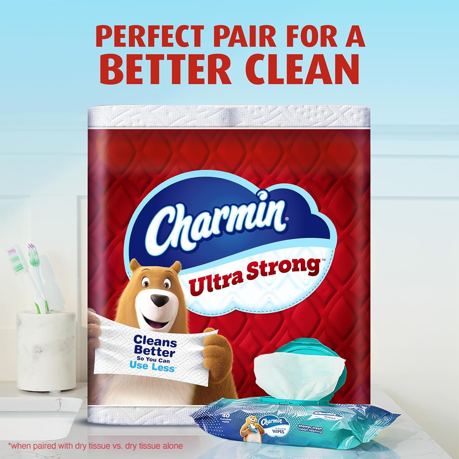 Ultra Strong Toilet Paper, 6 Mega = 24 Regular Rolls, 2-Ply, White