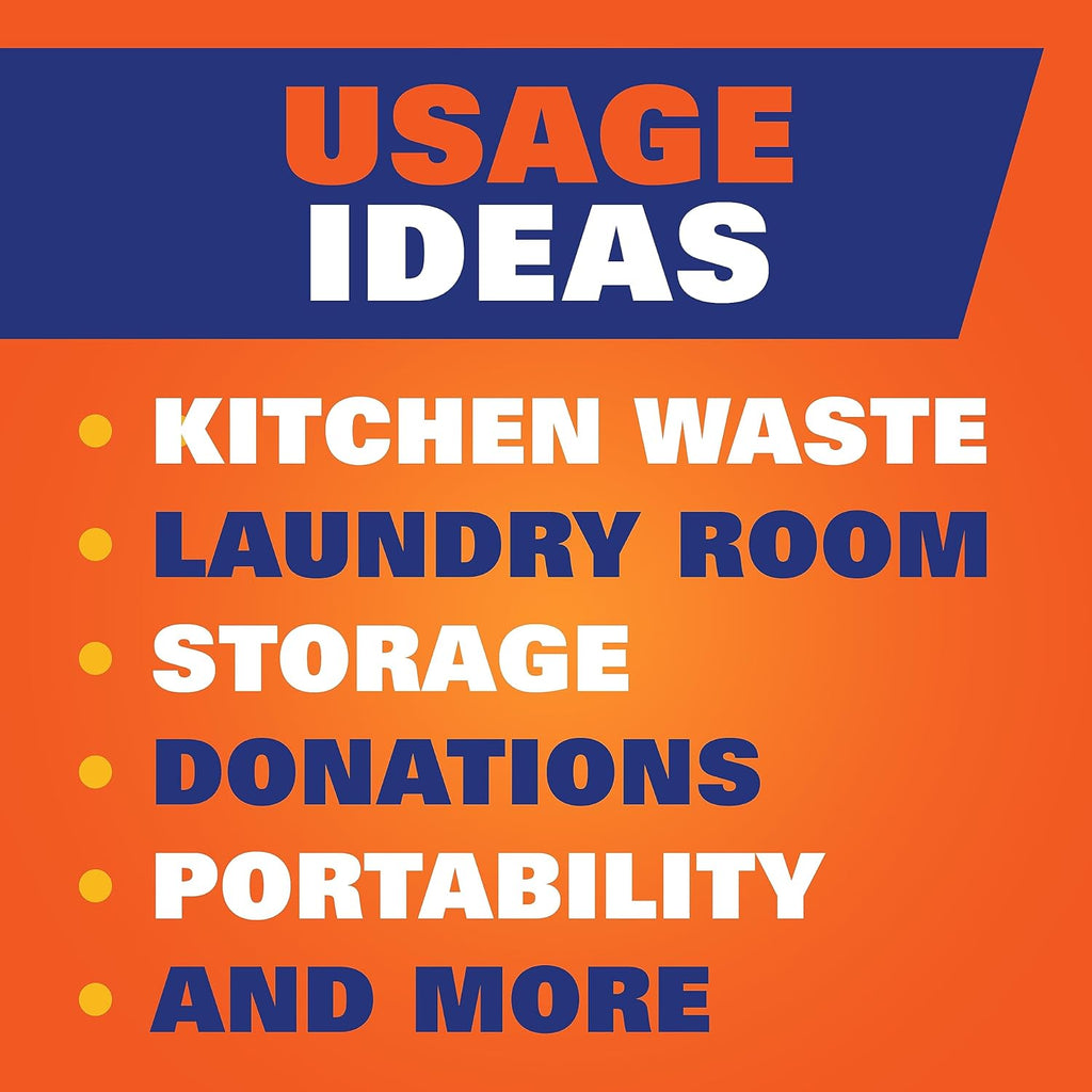 Ultra Strong 13 Gallon Trash Bags, Tall Kitchen Trash Bags 13 Gallon Size, Resist Leaks, Punctures, and Rips, Continuous Odor Control, White, Fabuloso Lavender Scent, 80 Bags